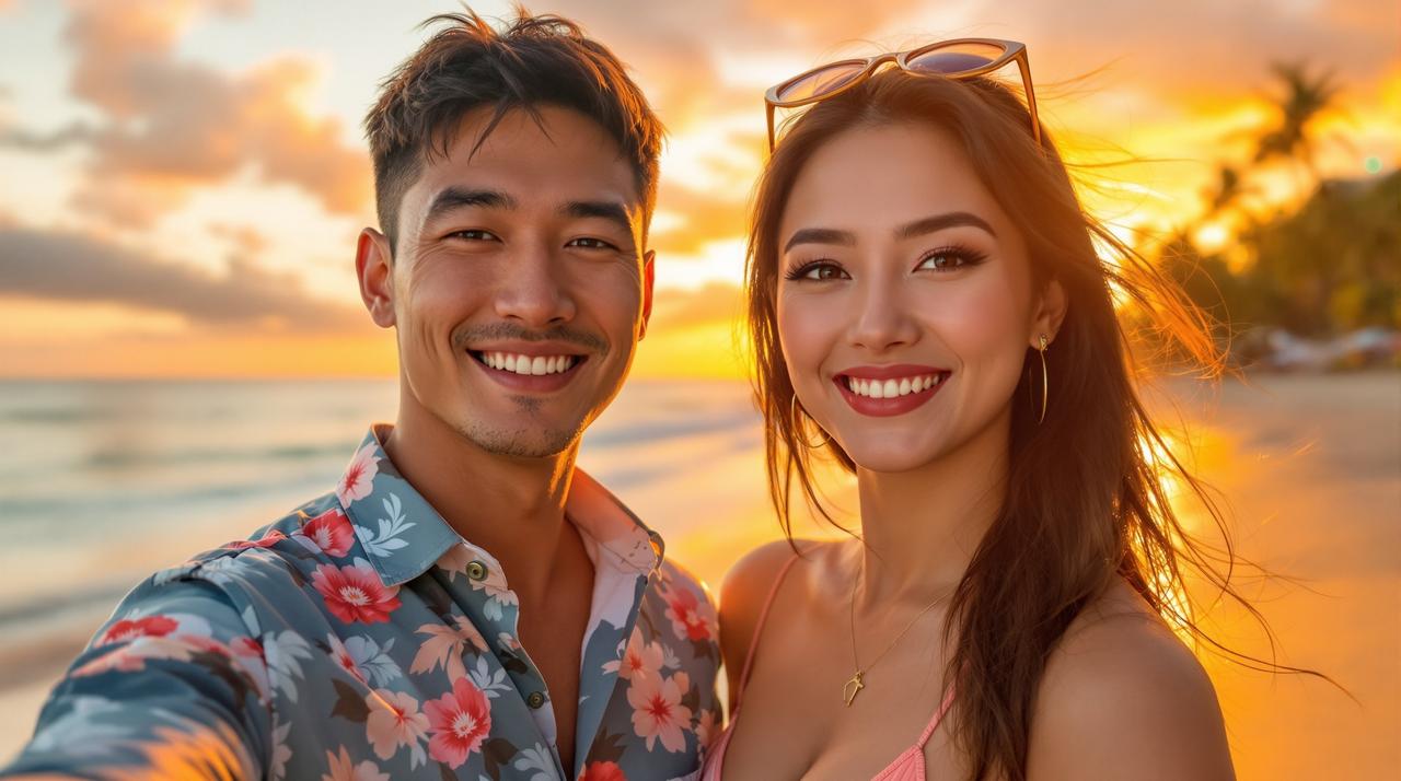 林晓萱社交媒体晒度假照，与新剧搭档海边亲密互动引热议
